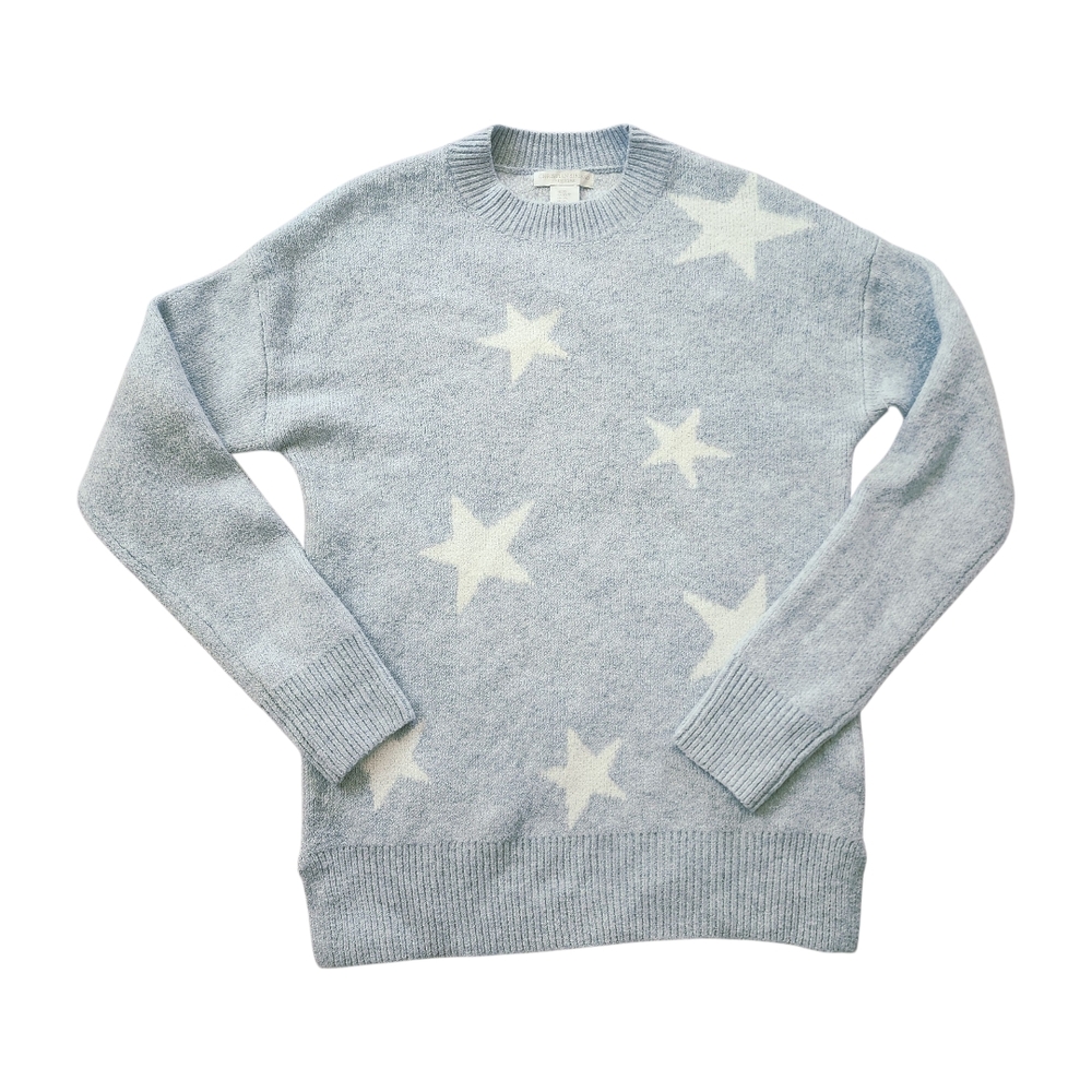 NEW! Christian Siriano New York Soft Knit Star Print Sweater  Size XS